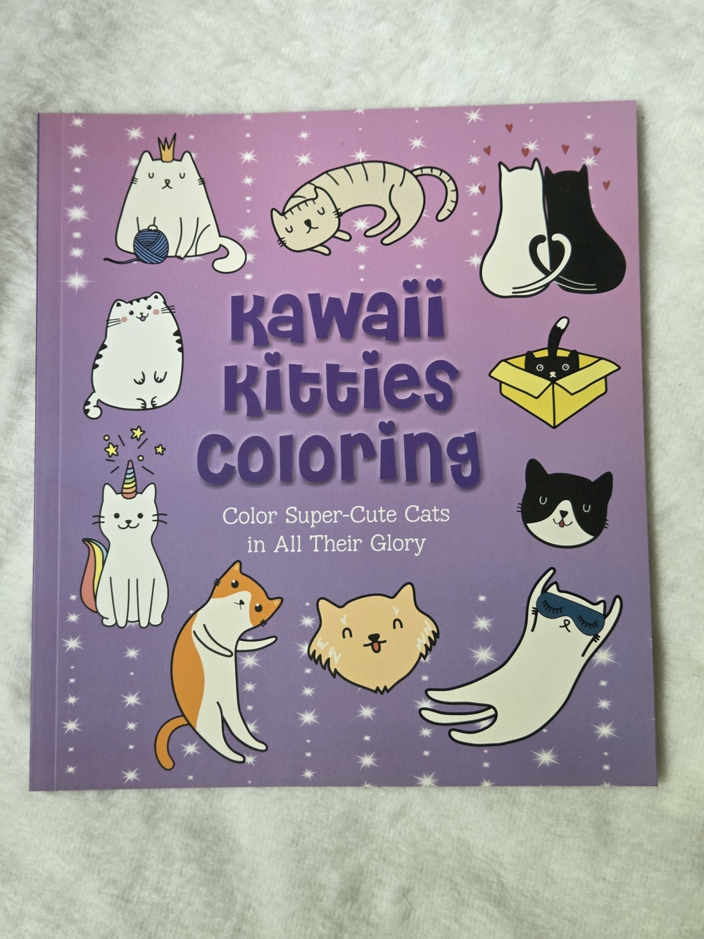 Kawaii Kitties Coloring: Color Super-Cute Cats in All Their Glory Coloring Book